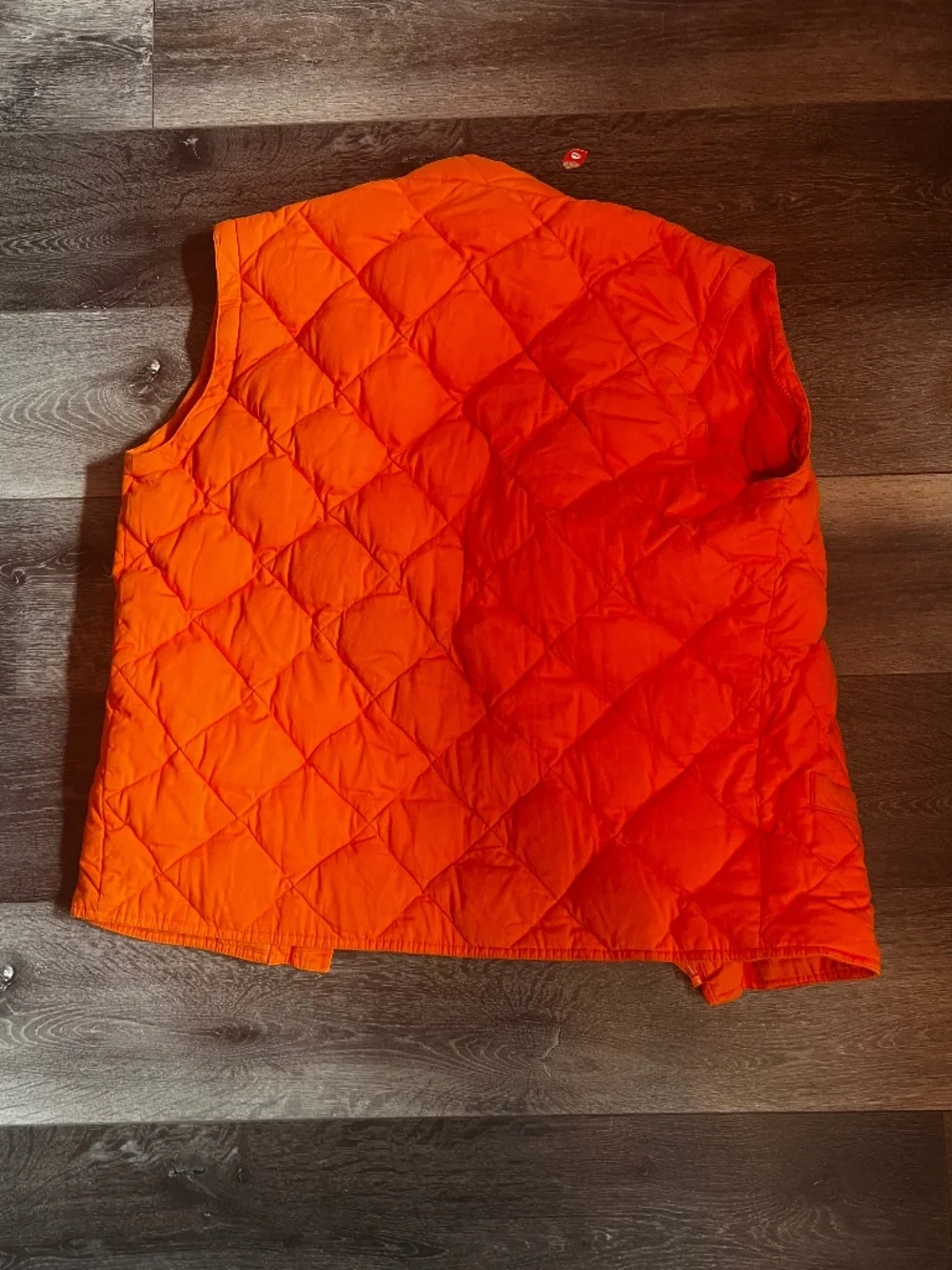 Vintage Men’s Small J. Crew Orange Vest quilted cotton